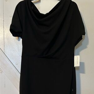 Alexia Admor Classic Black Dress “Olivia Draped Sheath”